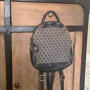 Dooney & Bourke Black Logo Back Pack Used
